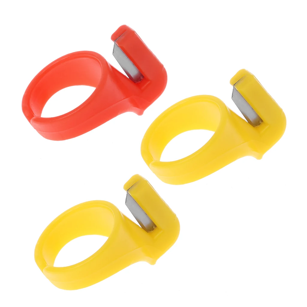 

3Pcs Finger Knife Ring Sewing Thimble Thread Cutter Sewing Accessories DIY Tool