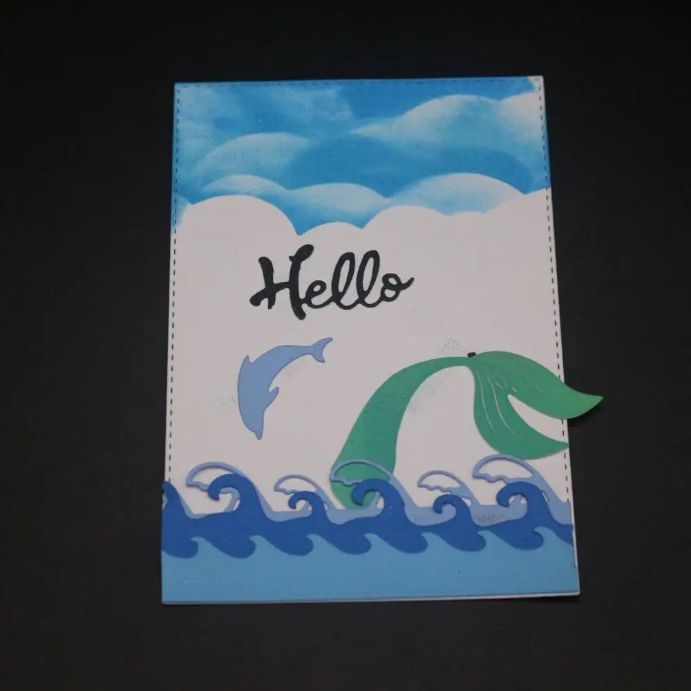 

AZSG Spray Cutting Dies For DIY Scrapbooking Die Decoretive Embossing Stencial DIY Decoative Cards Die Cutter