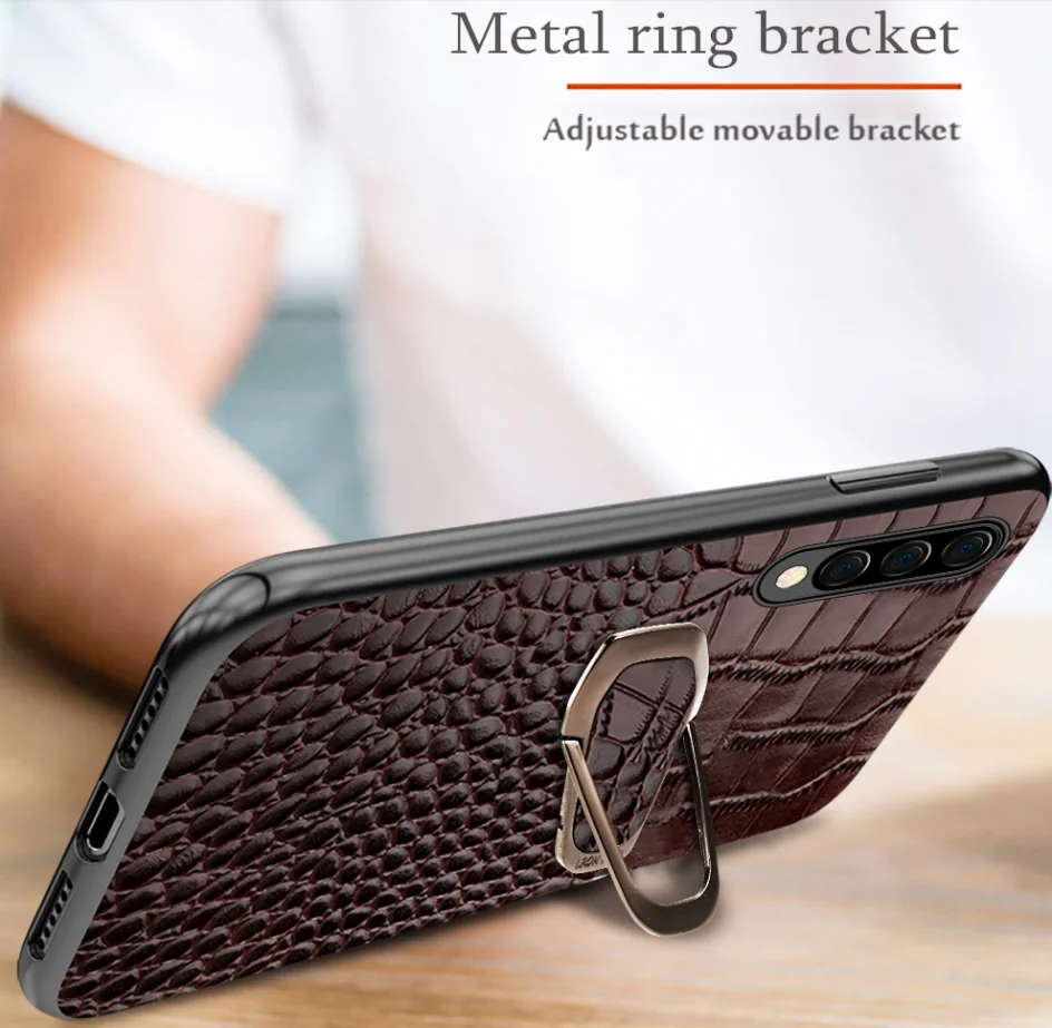 De Luxo Textura de Crocodilo Case Telefone móvel Para For samsung galaxy A50 A70 A40 A20 Note 8 9 10 S8 S9 S10 plus phone caser