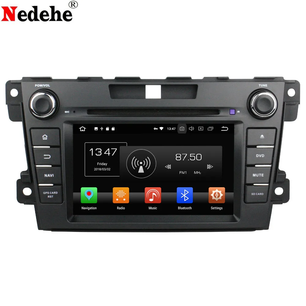 Octa core 4G RAM Android 9.0 Car DVD GPS Navigation For MAZDA CX7 CX-7 Radio Stereo Bluetooth 7&quot capacitive Screen Wifi | Автомобили и