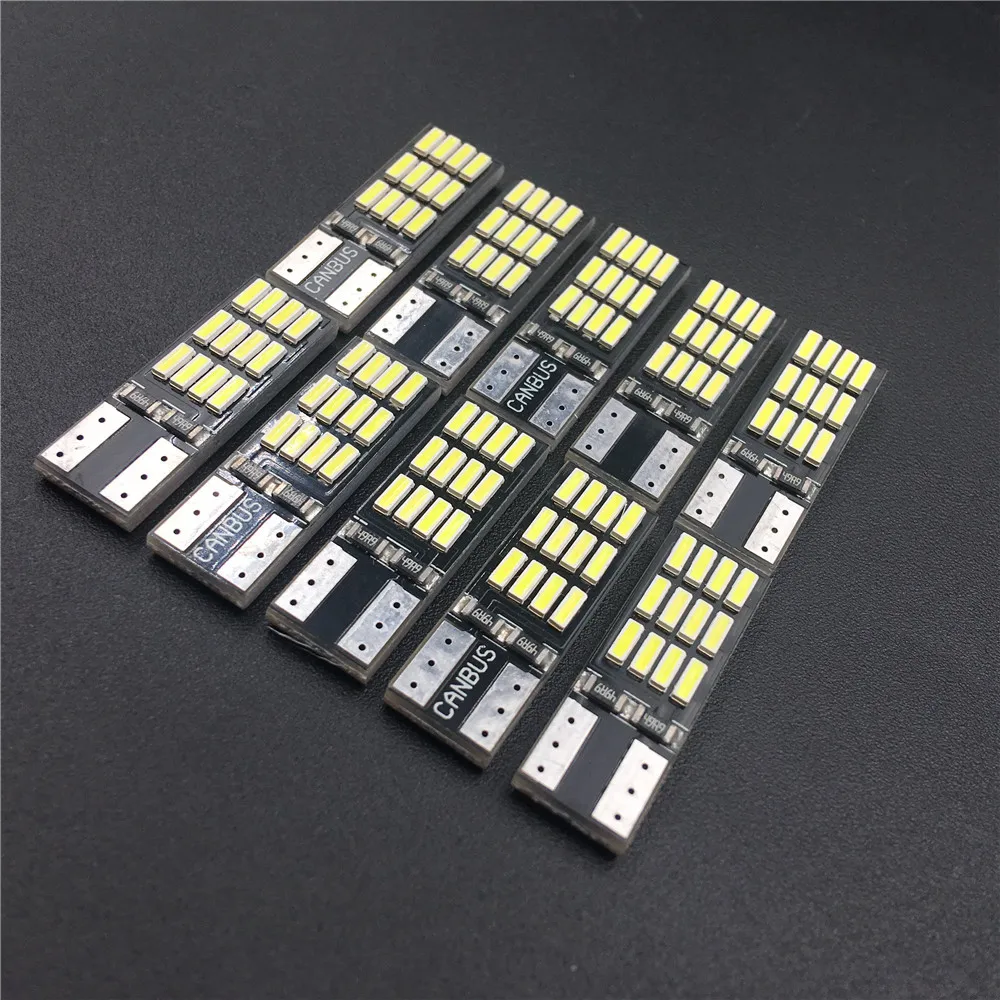 T10 24smd W5W 194 SMD Canbus ���� �ڵ��� �ڵ� ��� ���� ���� ���õ� ���� ������ ���� ���� 12V, 10 ��