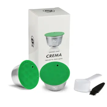 

Stainless Steel Reusable Coffee Capsule Filter Dripper Tamper Compatible with Dolce Gusto Coffee Machine Accessories