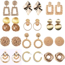 Модные Подвесные серьги большие геометрические серьги для женщин серьги висячие серьги в форме капли современные ювелирные изделия