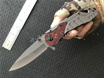 

Christmas gift X31 Flipper 440C stainless steel Blade wood handle knifes hunting tactical EDC Rescue Folding Knife knives