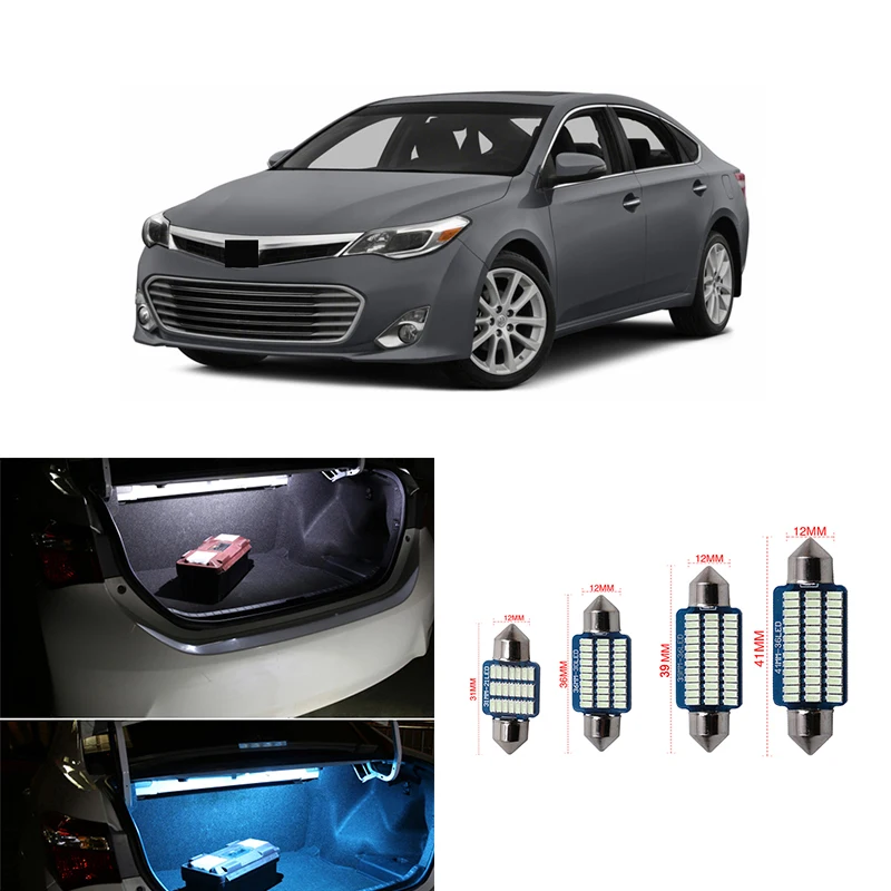 11 шт. белый светодиодный светильник лампы Подсветка салона s комплект для Toyota Avalon