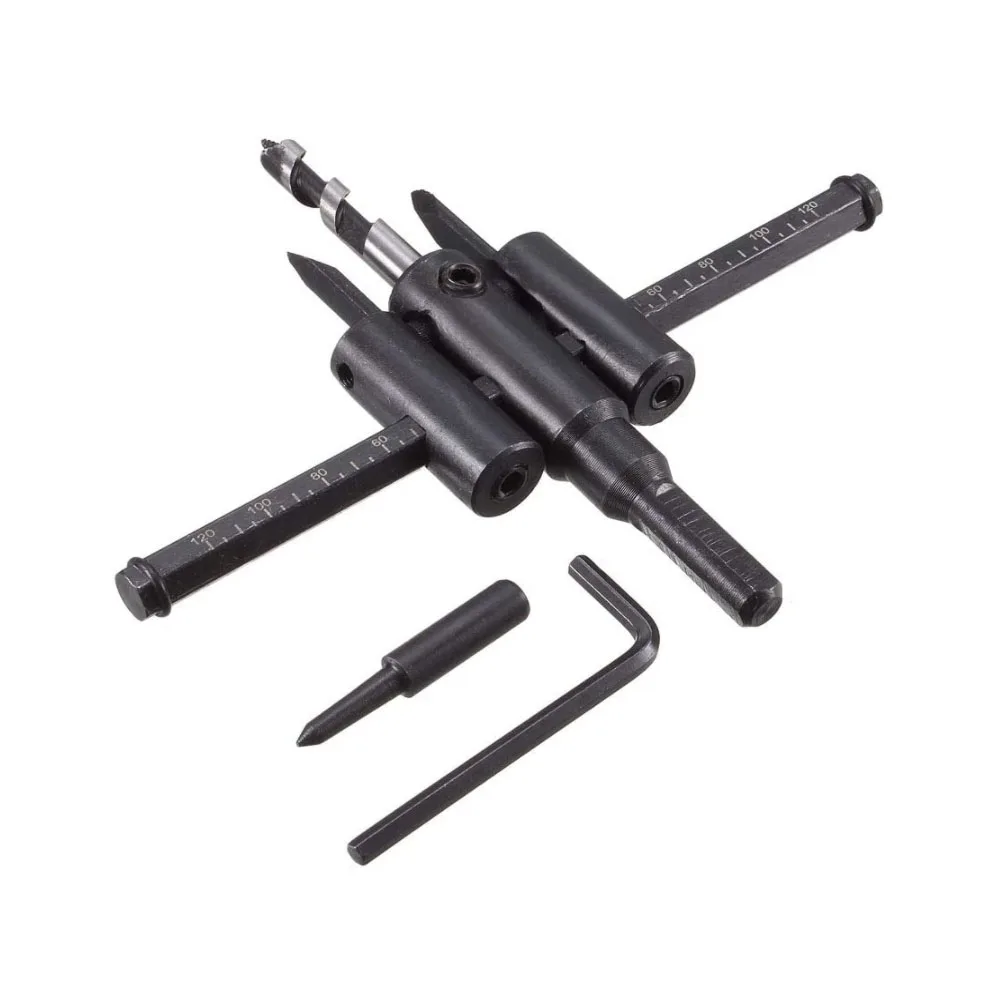 Circle Hole Cutter 30mm To 120mm Adjustable Saw Drill Bit Round Cutting