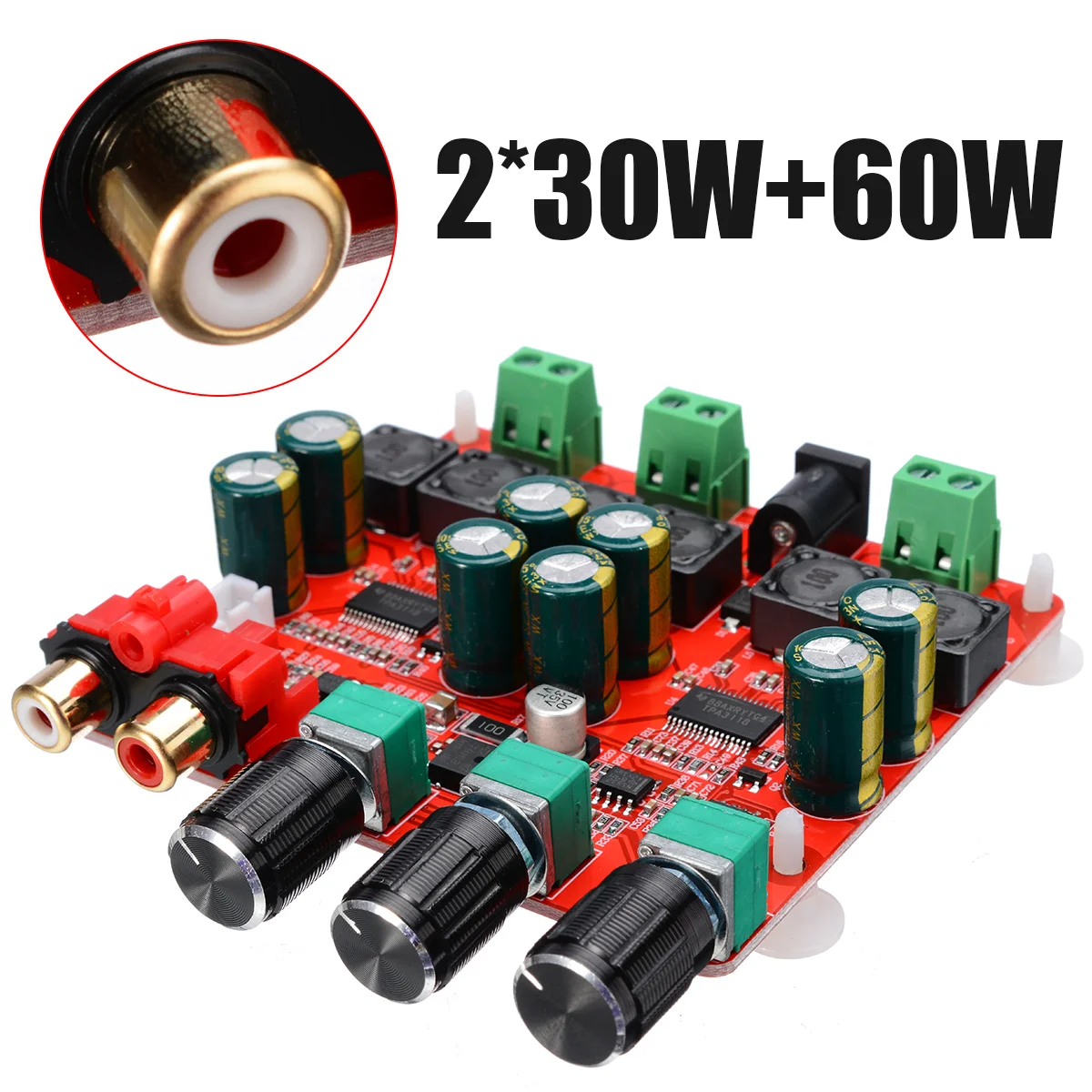 

12V-26V DC TPA3118 Amplifier Boards 2x30W+60W 2.1 Channel Stereo Subwoofer Digital Power AMP Board For Speaker Audio