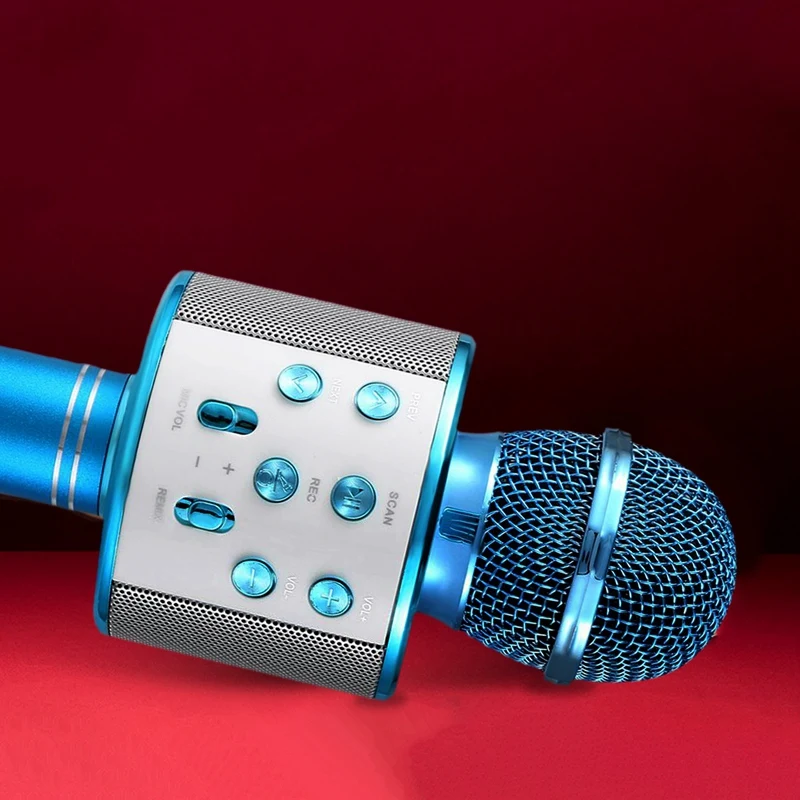 Беспроводной караоке микрофон Портативный Bluetooth мини домашний KTV для воспроизведения музыки и пения динамик плеер селфи телефон ПК