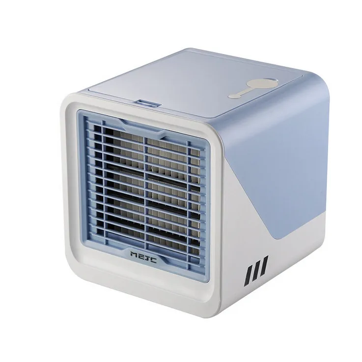 USB воздушный охладитель 4 цвета легкий Настольный охлаждающий вентилятор воздуха вентилятор для домашнего офиса мини портативный кондиционер увлажняюший очиститель - Цвет: Синий
