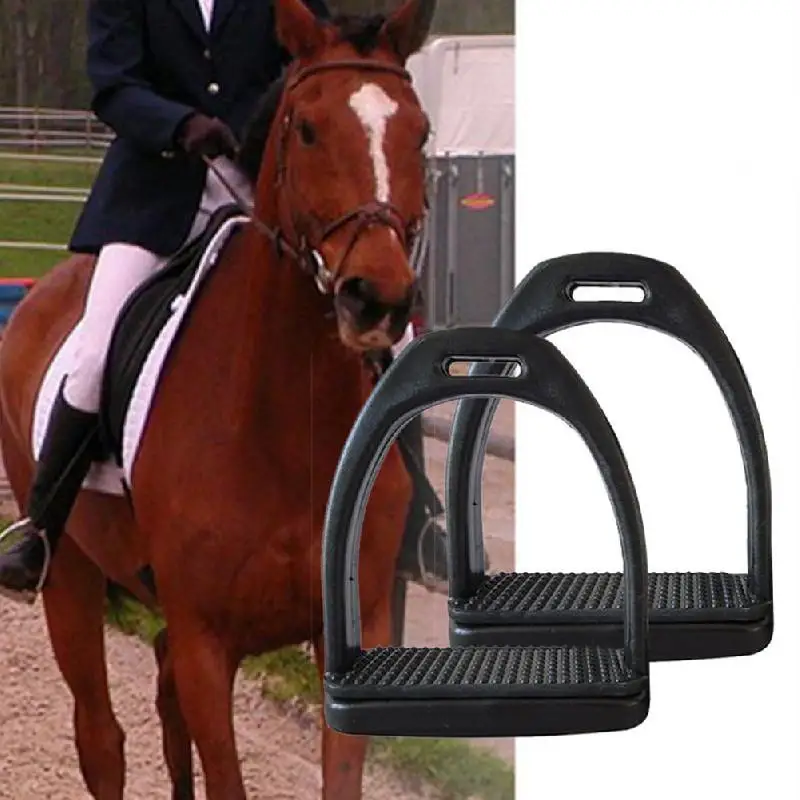 2PCS Children Adults Durable Horse Riding Stirrups 2 Sizes For Horse Rider Lightweight Wide Track Anti Slip Horse Stirrup