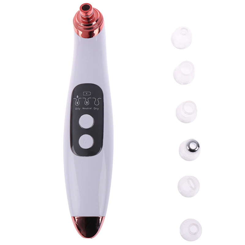 

Electronic LCD Blackhead Remover Vacuum Suction Acne Pore Cleaner 6 Suckers