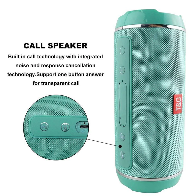 

TG116C Big Power 20W Bluetooth Speaker Portable Wireless Column Subwoofer Music Center Soundbar 3D Stereo BoomBox with USB TF FM