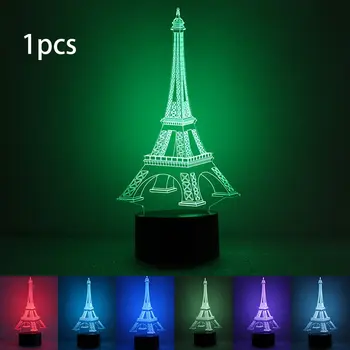 

Colorful 3D Night Light Heart Night Light Eye Care LED Light Bedside Night Lamp Home Decoration Birthday Gift