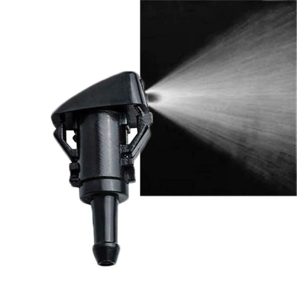 

Black Front Windshield Washer Nozzle Wiper Sprayer Plastic For Focus Dodge Rams