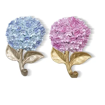 

Creative Flower Living Room Entrance Porch Key Bag Hook Wall Wall Hanging Ornament Coat Hook Hook Hanger R1645
