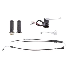 7/8 дюймов 22 мм Dirtbike твист Дроссельный ускоритель ручки тормоза рычажный узел и кабель набор для Yamaha PW50 PY50(черный