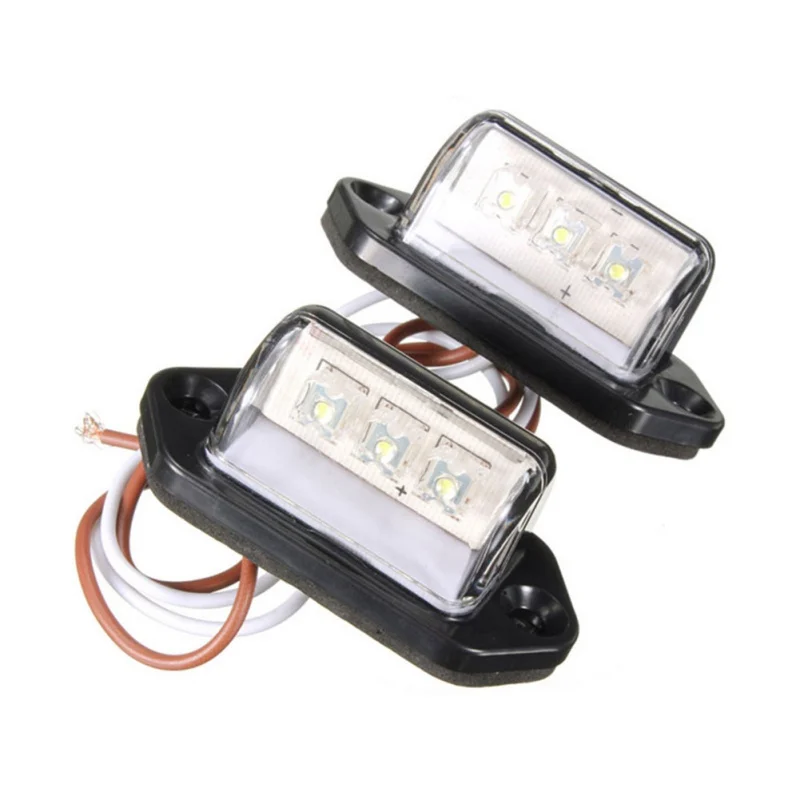 

3LED Car License Plate Light Side Light Signal Tail Light Energy Saving High Brightness Edge Light For Trailer Truck Auto