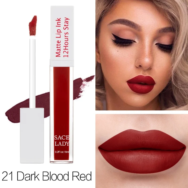 25 Colors Moisturizing Lip Gloss Non-Stick Cup Waterproof Smudge-Proof Liquid Lipstick Cosmetic Full Size
