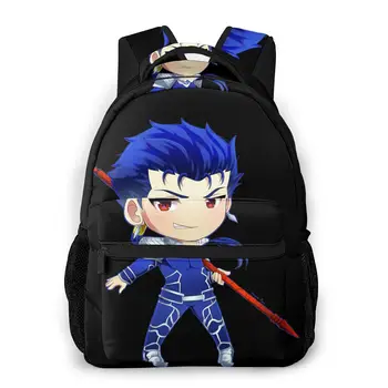 

Fate stay night Shoulder Bag for Teenage Fate SN Chibi Lancer Fashion Students Backpack