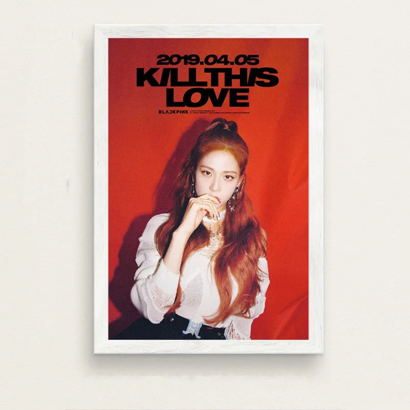2 BLACKPINK Kill This Love K-POP музыкальная девушка группа мода альбом искусство холст живопись плакат настенный Декор для дома - Цвет: 2