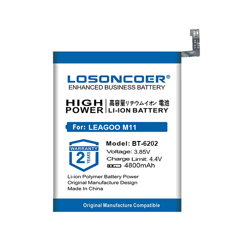 LOSONCOER 4800 мАч BT-6202 батарея для LEAGOO M11 батареи для мобильных телефонов батарея большой емкости+ Бесплатные инструменты