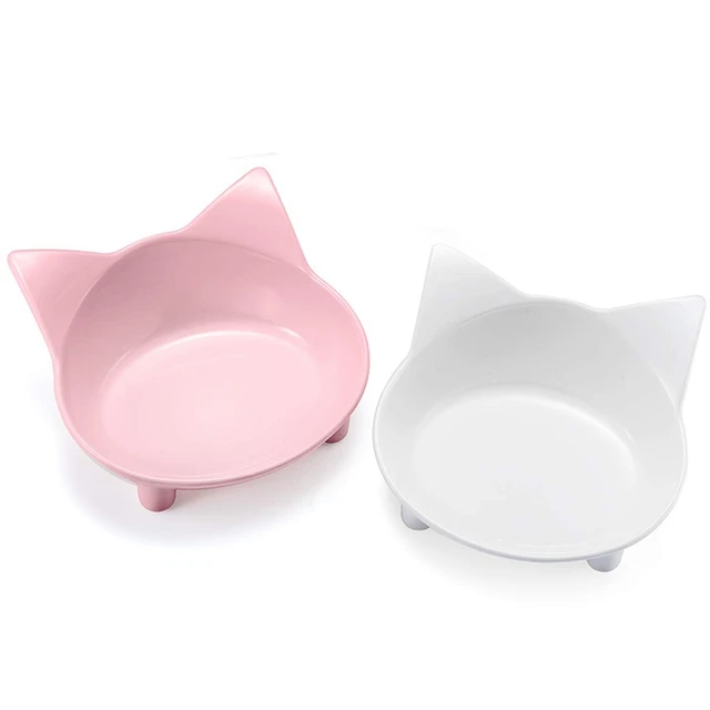 shallow ceramic cat bowls