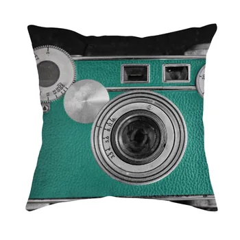 

2018 Cartoon Decorative Pillow CoverStyle Home Sofa Office Camera Pattern Pillow Cushion Cotton Flax Comfortable Car Automobile