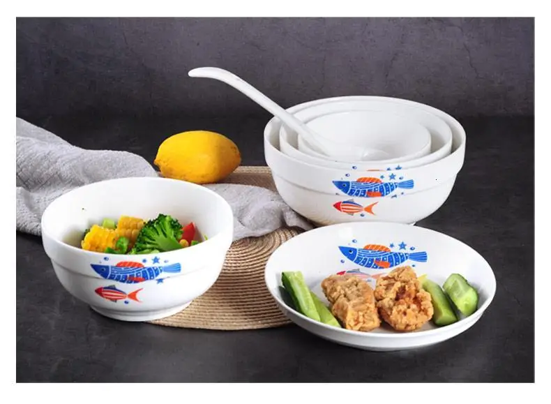 Cuenco фарфоровая ваджилла мутфак Malzemeleri миска Кокосовая тарелка Tigela керамическая кухонная посуда для бара керамическая тарелка для супа