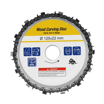 

5'' Angle Grinder Disc 14 Tooth Chain Saw For Wood Carving Culpting Plastic Tool Angle Grinders Carving Tool