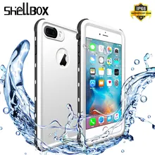 SHELLBOX водонепроницаемый чехол для iPhone 7, 8, 5, 6 Plus, защита 360, ударопрочный чехол для плавания, дайвинга, чехол для телефона, подводный Чехол