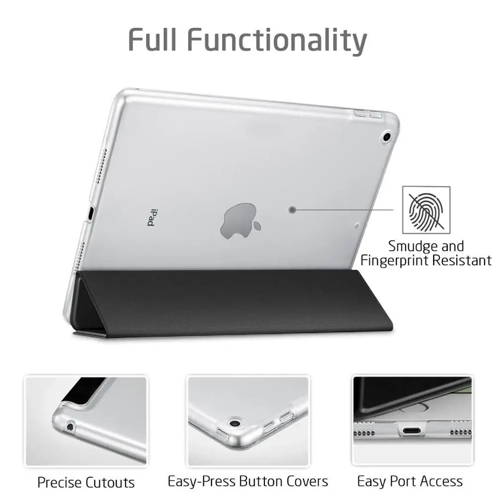 Tablet Case for Samsung Galaxy Tab A 8.0 SM-T290 SM-T295 Trifold Case PU Leather Flip Smart Cover
