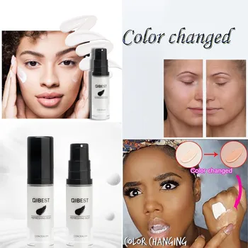 

Women Air Cushion BB Cream Concealer Moisturizing Color Changing Foundation Makeup Base Nude Face Liquid Cover Concealer 15ml