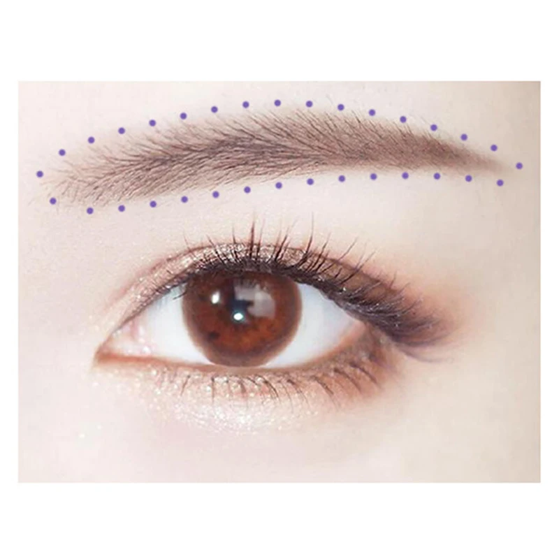 0,5mm 1mm Chirurgische Haut Marker Augenbraue Haut Marker Stift Tattoo Haut Marker Mit Messen Mess Lineal Wimpern verlängerung Werkzeug – Detail 3