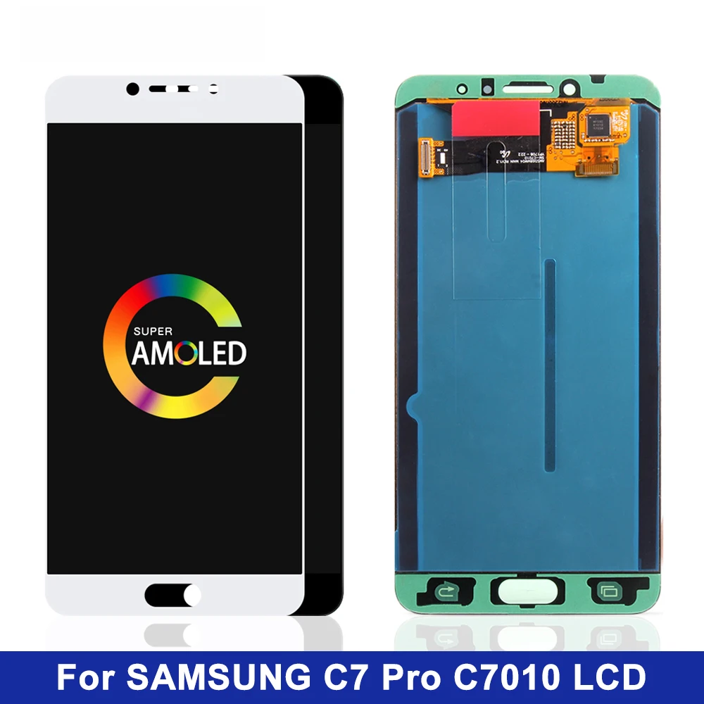 100% оригинал 5 ''LCD Замена для SAMSUNG Galaxy C7 2017 C8 C7100 C710 ЖК дисплей сенсорный экран