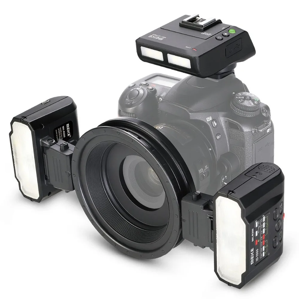 MEKE Meike MK MT24 Macro Twin Lite Speedlight Flash для Canon DSLR Camera 70D 60D 760D 750D 650D 5D mark II III IV 1200D 80D