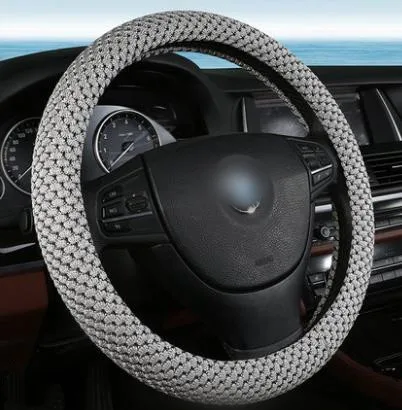 Крышка рулевого колеса воздухопроницаемая и впитывающая пот Нескользящая без запаха CD50 Q02 - Название цвета: gray