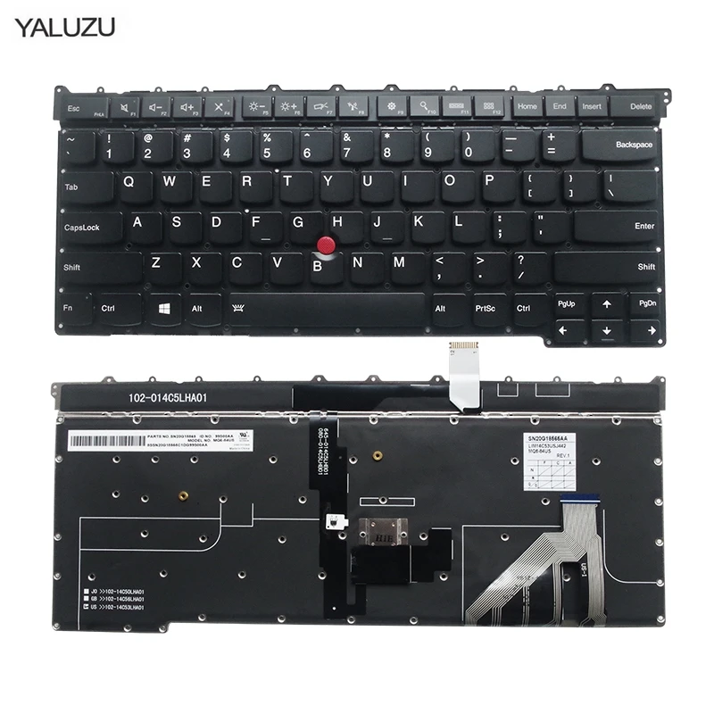 QH YALUZU для Lenovo Thinkpad Carbon X1 Gen 3 клавиатура с подсветкой новые продукты MQ6-84 аксессуары