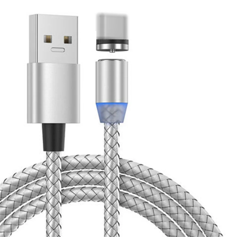 ตัวเลือกสินค้า USB C สายเคเบิล Fast Charge 3A Micro USB ประเภท C 360แม่เหล็ก Fast Charger สำหรับ iPhone Samsung Android โทรศัพท์มือถือโทรศัพท์สาย