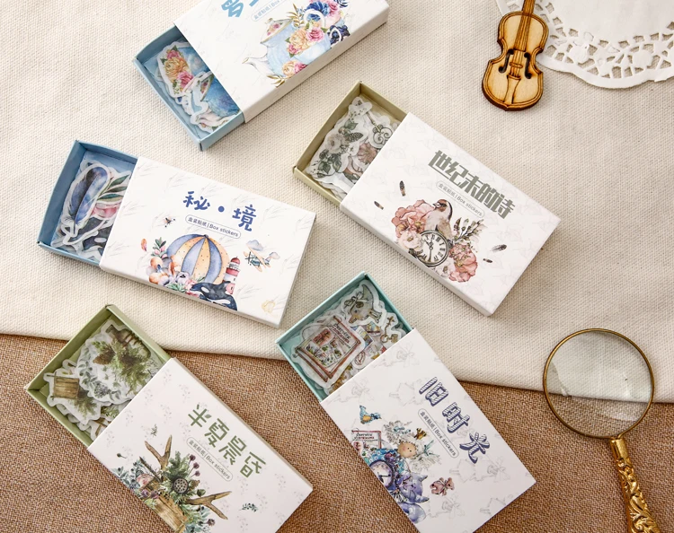 20sets/1lot Retro Time Series Diary Planner Decorative Mobile Stickers Scrapbooking Craft Stationery Stickers