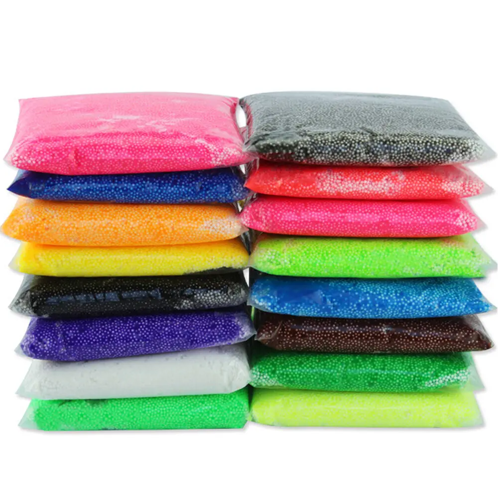 Горячая 12 шт. 3D Снежная грязь пушистый Floam Slime DIY снятие стресса детская забавная игрушка - Цвет: Random