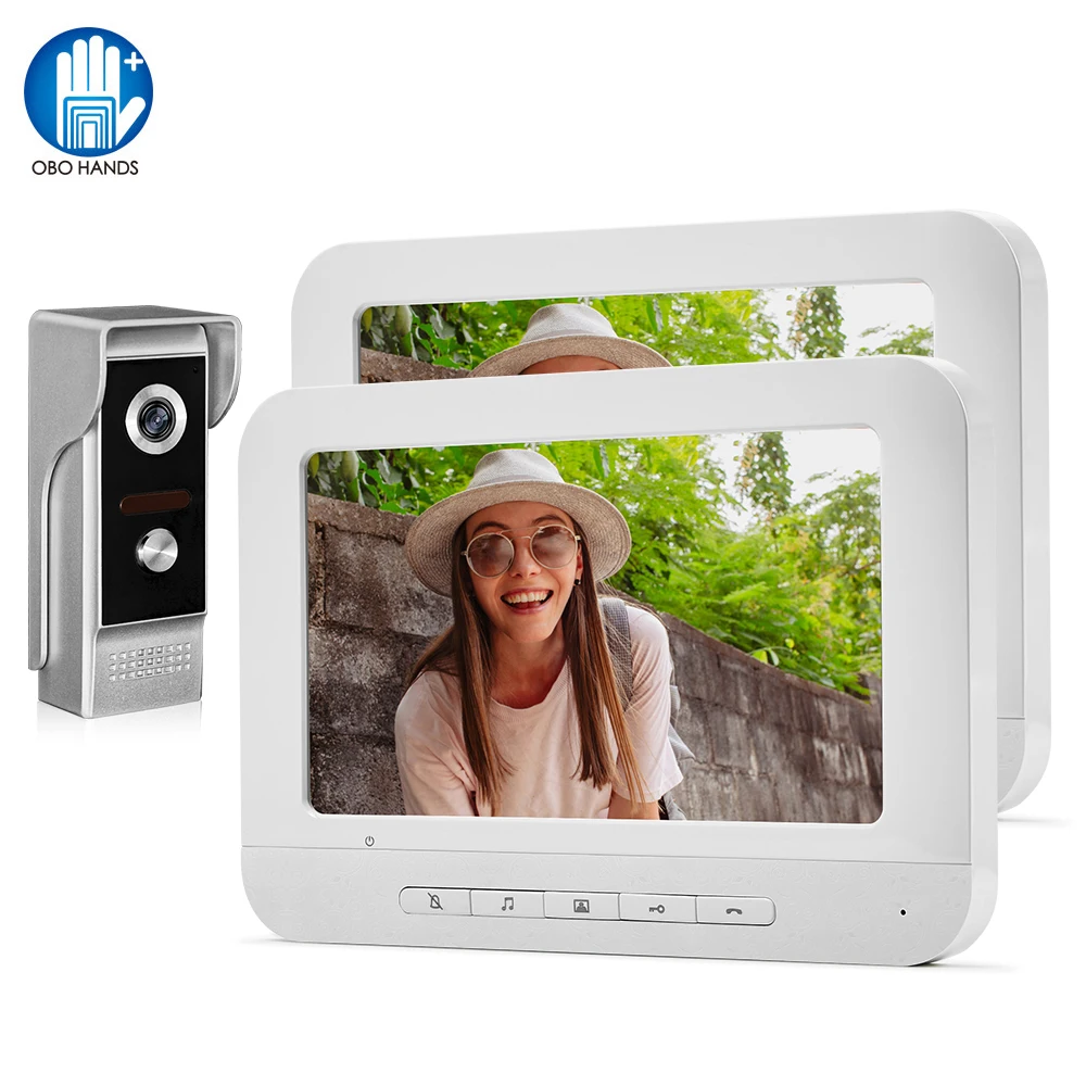 7 дюймов TFT видео дверной звонок Домофон Системы телефон двери 700TVL открытый