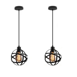 Lampe suspendue en forme de boule au design rétro Vintage, luminaire décoratif d'intérieur, idéal pour un Loft industriel, une chambre à coucher, une cuisine, un Bar, un Restaurant ou un salon 