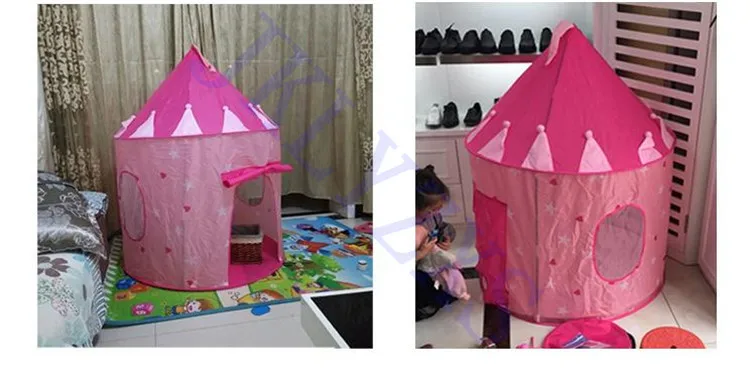 9 Colors Play Tent Portable Foldable Boy Girls Prince Folding Tent Children Boy Castle Play House Kids Gifts Outdoor Toy Tents
