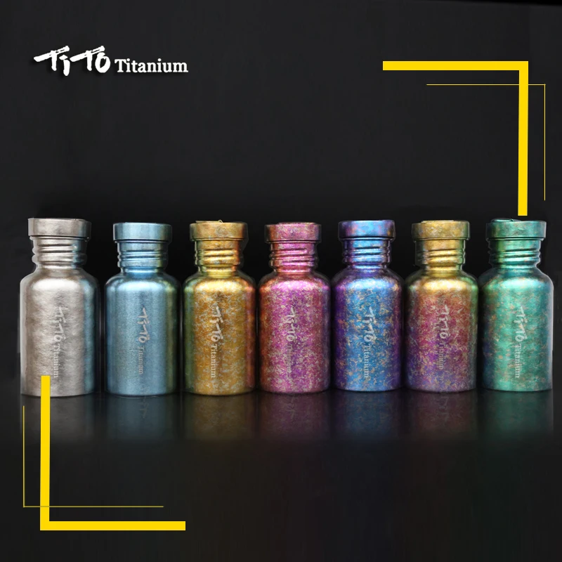 Pure Titanium Water Bottle Bicycle Drinkware bike outdoor camping Cycling Hiking Lid Titanium Sports Bottle cup kettle sports water bottle,portable water bottle