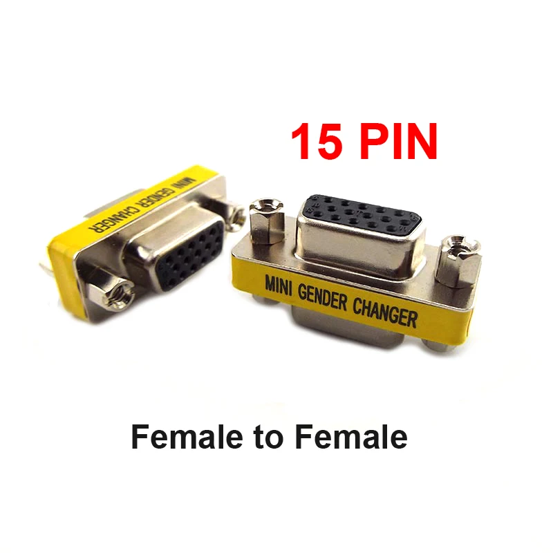1 шт. 15pin VGA / SVGA женский двойной F объектив Nikon кабель Пол чейнджер адаптер F/F