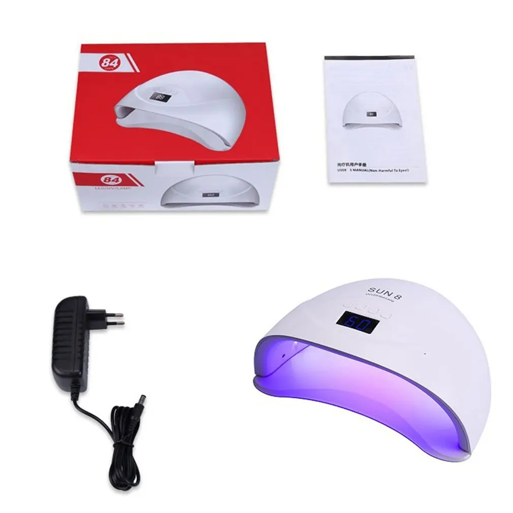 Sun8R 84W High Power Two-Handed Nail Phototherapy Machine Red Light Dryer Quick-Drying Uvled Baking Lamp