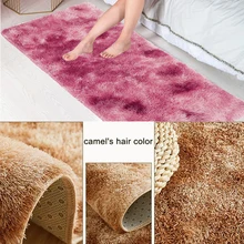 Полиэфирное волокно 120x50 см Пушистый Коврик для гостиной, коврик для гостиной, противоскользящий, мохнатый, для спальни, дивана, отеля, для украшения дома