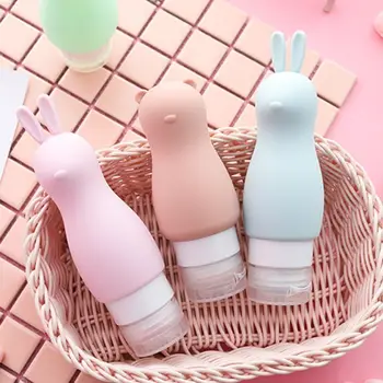 

5Pcs 90ml Empty Bottle Set Shampoo Shower Gel Squeeze Portable Travel Dispenser 667D