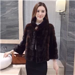 inverno новая полностью из норки шуба moda curto parapagrafo em torno do pescocha das mulheres sete-ponto luva de норковая шуба
