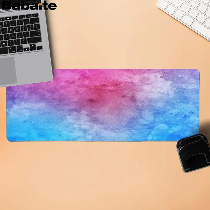 Lock Edge 40X90cm Babaite акварельные Подгонянные коврики для мыши компьютерный Аниме Коврик для мыши и ноутбука скорость/Управление версия большой игровой коврик для мыши - Цвет: Lock Edge 40X90cm